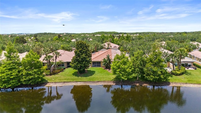 11863 Delfina Ln, Orlando, FL 32827 - view from above of property featuring a large body of water and a heavily wooded area