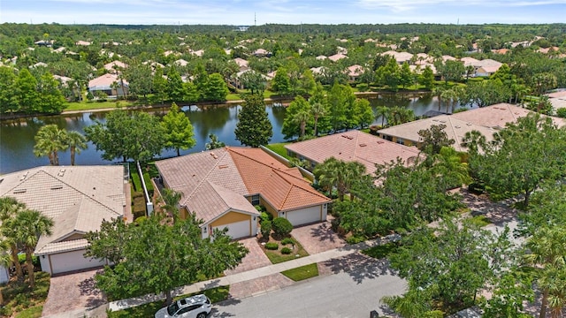 11863 Delfina Ln, Orlando, FL 32827 - aerial perspective of suburban area featuring a large body of water