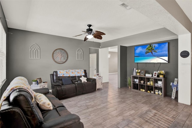1744 Pine Ridge Dr, Davenport, FL 33896 - living room featuring ceiling fan and wood finished floors