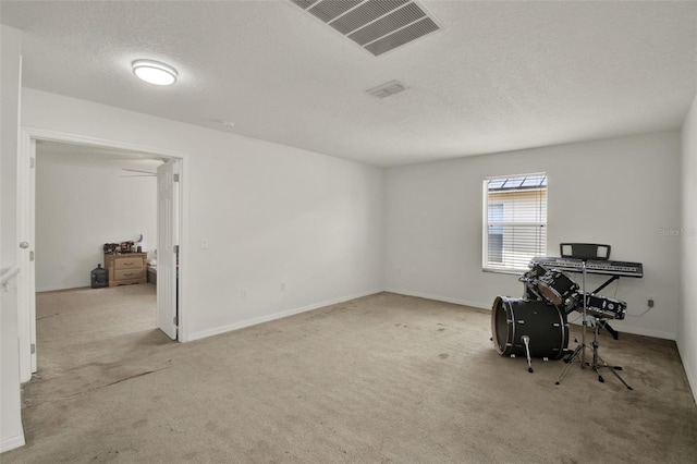 1744 Pine Ridge Dr, Davenport, FL 33896 - unfurnished office with carpet floors, a textured ceiling, and baseboards