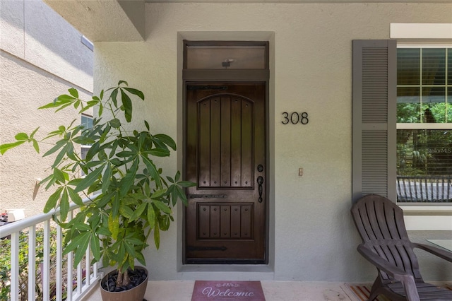 308 Michael Blake Blvd, Winter Springs, FL 32708 - property entrance featuring stucco siding