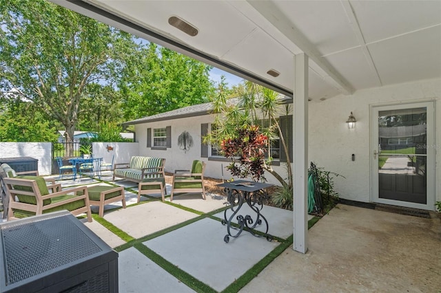 711 Valencia Ct, Winter Garden, FL 34787 - view of patio with outdoor lounge area and fence
