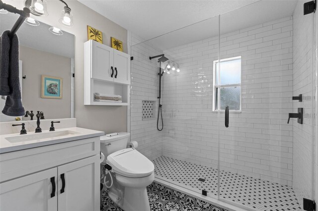 711 Valencia Ct, Winter Garden, FL 34787 - full bathroom with a shower stall, toilet, and vanity
