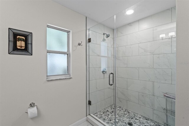 711 Valencia Ct, Winter Garden, FL 34787 - bathroom featuring a stall shower and recessed lighting