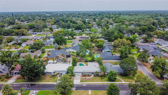 aerial view of residential area