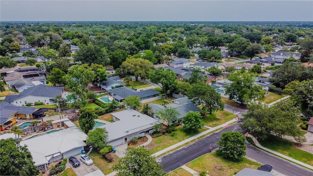 aerial view of residential area