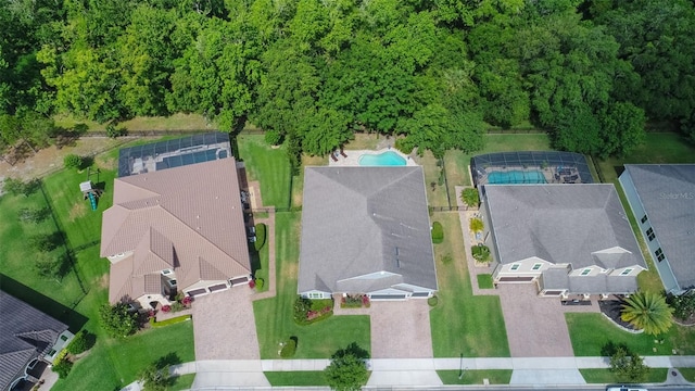 595 American Holly Pl, Oviedo, FL 32765 - drone / aerial view of a pool
