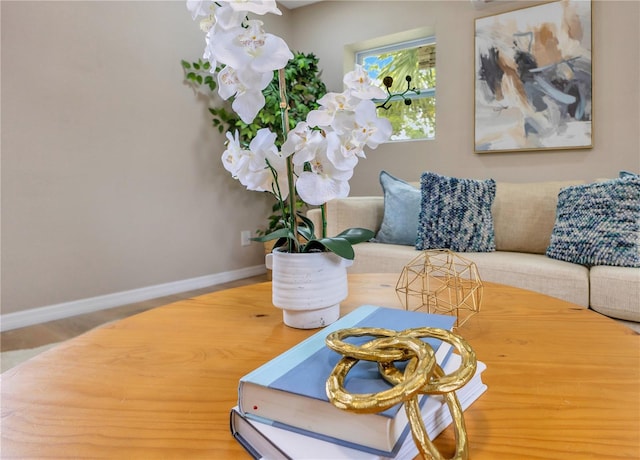 sitting room featuring baseboards
