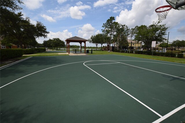 15349 Oak Apple Ct, Winter Garden, FL 34787 - view of sport court with a gazebo and community basketball court