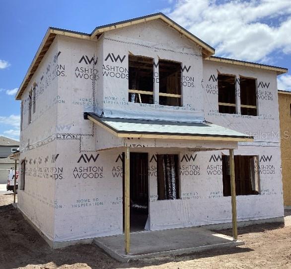 view of unfinished property