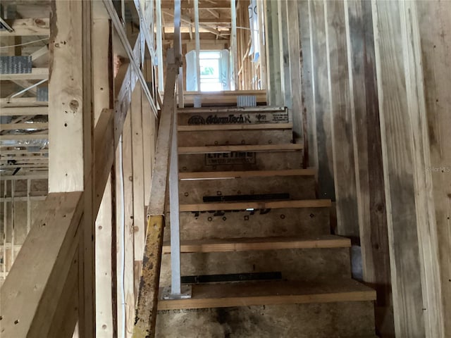 view of stairway