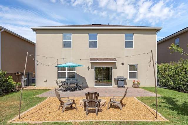455 Lazio Cir, Debary, FL 32713 - rear view of property featuring a patio area and stucco siding