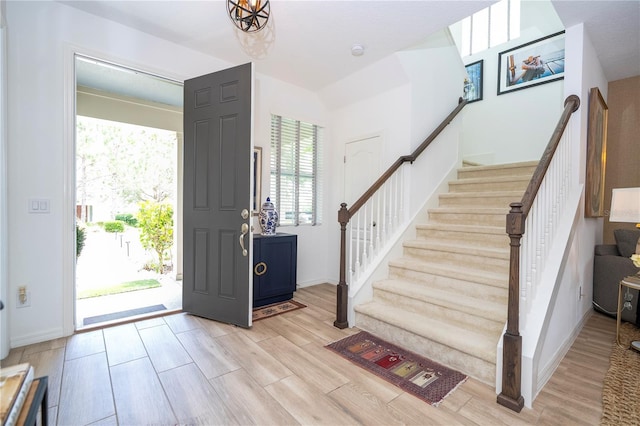 6543 Orange Cream Aly, Winter Garden, FL 34787 - entrance foyer with stairs, plenty of natural light, and light wood finished floors