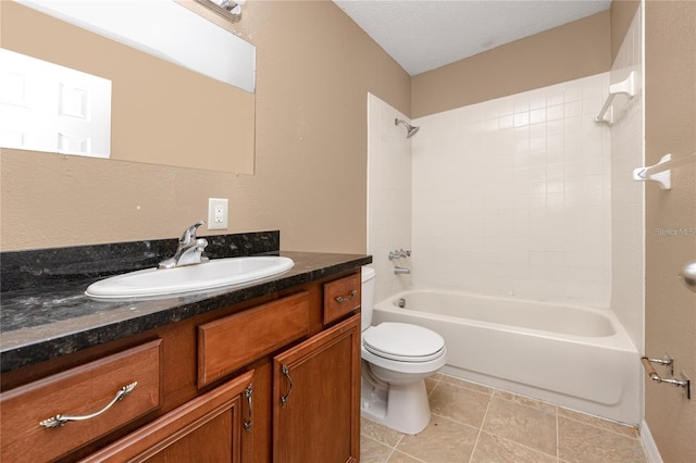 738 Haven Pl, Tarpon Springs, FL 34689 - bathroom with vanity, washtub / shower combination, and toilet