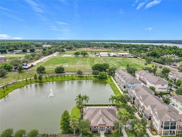 1027 Cedar Bay Ln, Winter Springs, FL 32708 - aerial view of a large body of water and a tree filled landscape