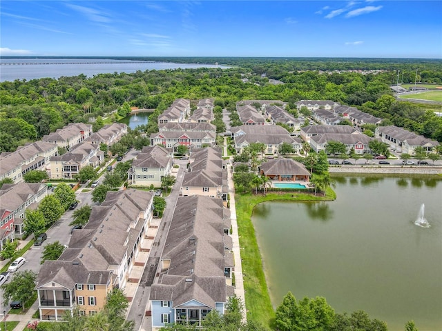 1027 Cedar Bay Ln, Winter Springs, FL 32708 - aerial perspective of suburban area featuring a nearby body of water