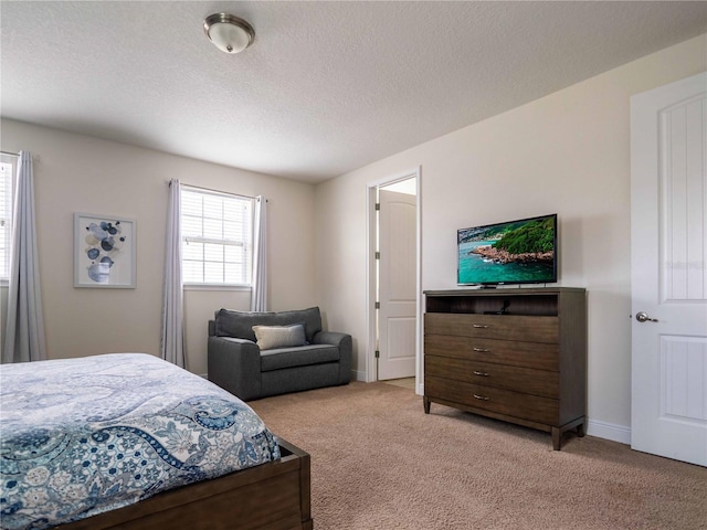 311 W Falls Dr, Kissimmee, FL 34747 - bedroom featuring light carpet, baseboards, and a textured ceiling