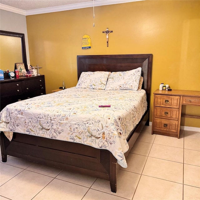 4235 Shades Crest Ln, Sanford, FL 32773 - tiled bedroom featuring ornamental molding and baseboards