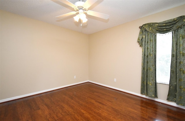 115 Bristol Forest Trl, Sanford, FL 32771 - spare room with wood finished floors, ceiling fan, and baseboards