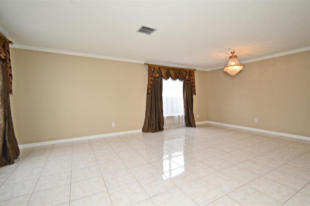 115 Bristol Forest Trl, Sanford, FL 32771 - unfurnished room with ornamental molding, baseboards, and light tile patterned flooring