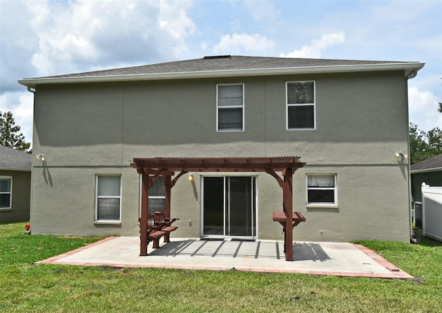 115 Bristol Forest Trl, Sanford, FL 32771 - rear view of house featuring a pergola and stucco siding