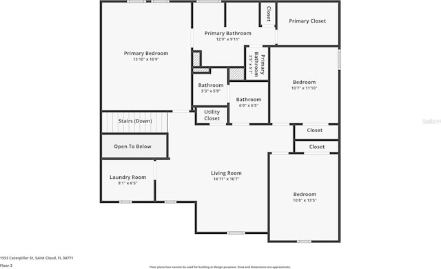 1553 Caterpillar St, Saint Cloud, FL 34771 - home floor plan