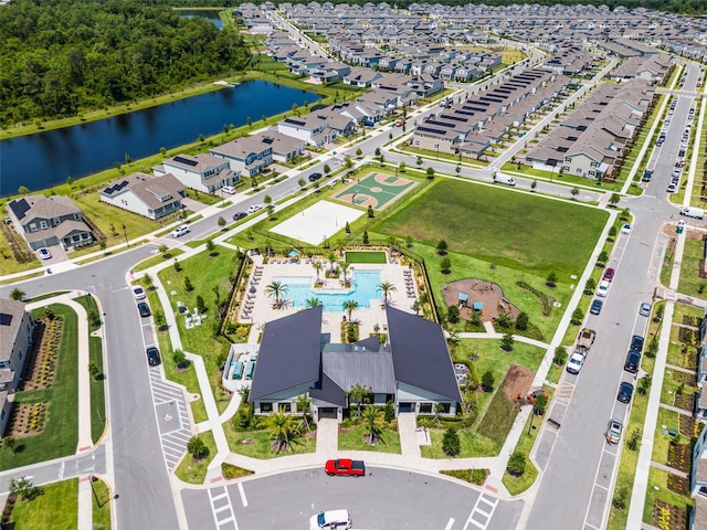 11631 Mystery Ln, Orlando, FL 32832 - bird's eye view of a pool and a large body of water