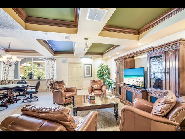 1064 N Tamiami Trl Unit 1219, Sarasota, FL 34236 - lobby featuring ornamental molding and coffered ceiling