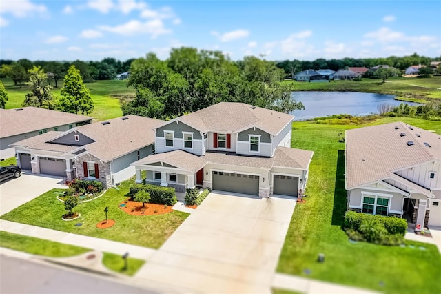 10249 Spring Lake Dr, Clermont, FL 34711 - view from above of property with a nearby body of water
