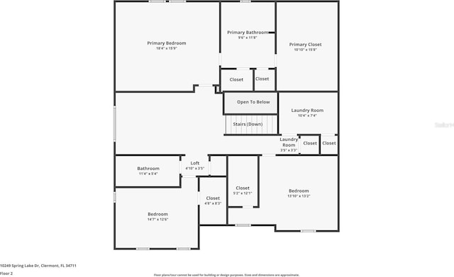 10249 Spring Lake Dr, Clermont, FL 34711 - view of property floor plan