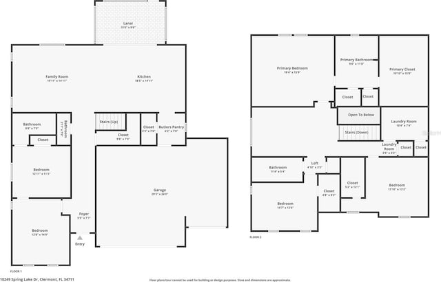10249 Spring Lake Dr, Clermont, FL 34711 - view of room layout