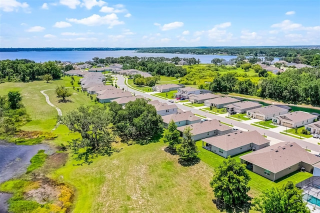 10249 Spring Lake Dr, Clermont, FL 34711 - aerial perspective of suburban area with a nearby body of water