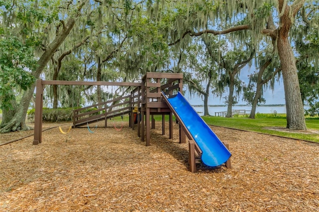 10249 Spring Lake Dr, Clermont, FL 34711 - community jungle gym with a water view