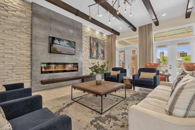 7573 Laureate Blvd Unit 1-404, Orlando, FL 32827 - lobby with beamed ceiling