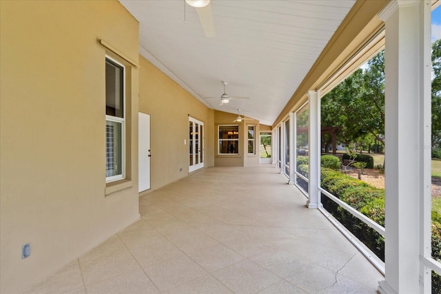 17631 Vista Belle Ct, Montverde, FL 34756 - view of patio with a ceiling fan