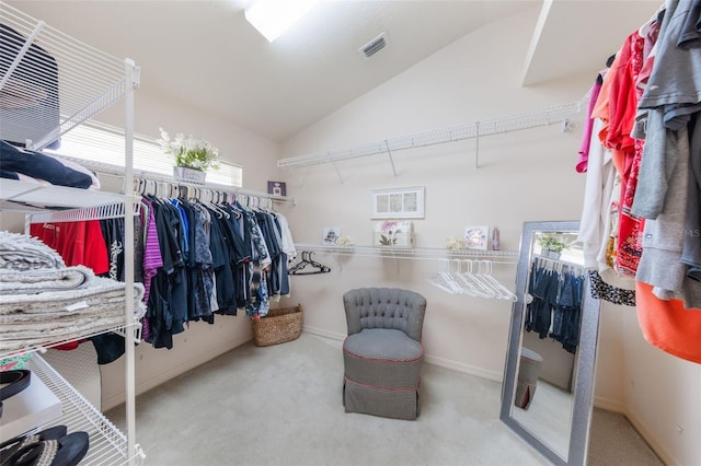 441 Hightower Dr, Debary, FL 32713 - spacious closet featuring lofted ceiling and carpet flooring