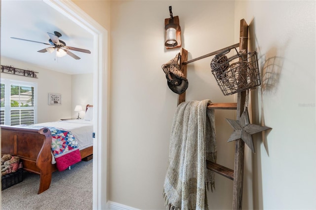 441 Hightower Dr, Debary, FL 32713 - bedroom / living area view of ceiling fan and carpet