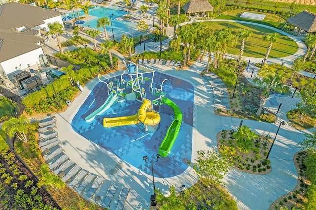 1596 Moon Valley Dr, Davenport, FL 33896 - drone / aerial view of a pool