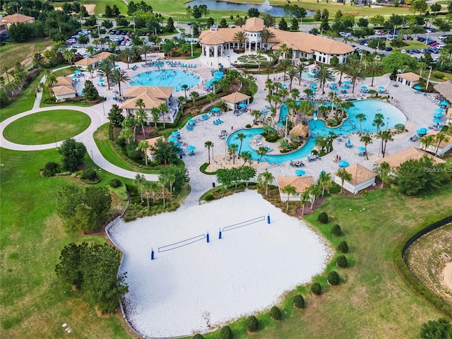 1596 Moon Valley Dr, Davenport, FL 33896 - bird's eye view of a pool and a nearby body of water