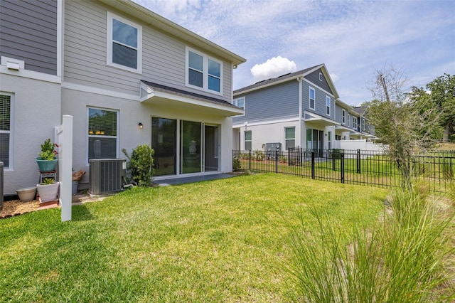 1915 Terrapin Rd, Ocoee, FL 34761 - back of house with central AC unit and stucco siding