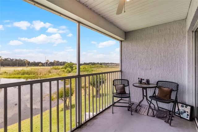 425 Eagle Ridge Dr Unit 425, Davenport, FL 33837 - balcony with a ceiling fan