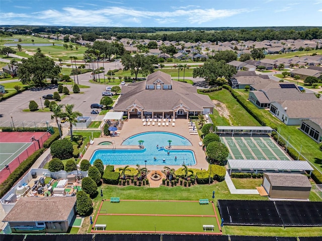 425 Eagle Ridge Dr Unit 425, Davenport, FL 33837 - aerial perspective of suburban area with a pool