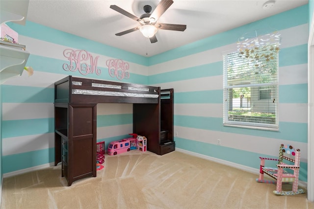 2827 Park Meadow Dr, Apopka, FL 32703 - bedroom with carpet and a ceiling fan