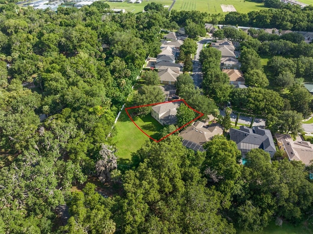 2827 Park Meadow Dr, Apopka, FL 32703 - aerial view of residential area with property boundaries highlighted