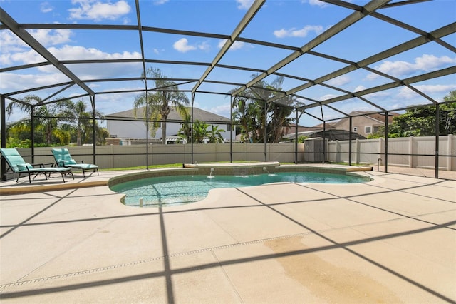 14003 Sobrado Dr, Orlando, FL 32837 - view of swimming pool featuring a patio, a shed, and a fenced backyard