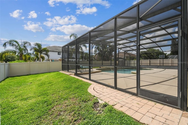 14003 Sobrado Dr, Orlando, FL 32837 - view of yard featuring a patio and a lanai