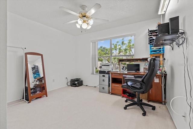 1240 Falconcrest Blvd, Apopka, FL 32712 - carpeted office featuring a ceiling fan