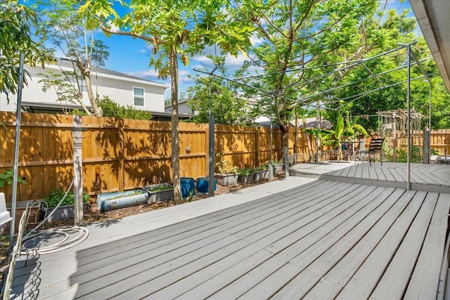 1240 Falconcrest Blvd, Apopka, FL 32712 - wooden deck featuring a fenced backyard