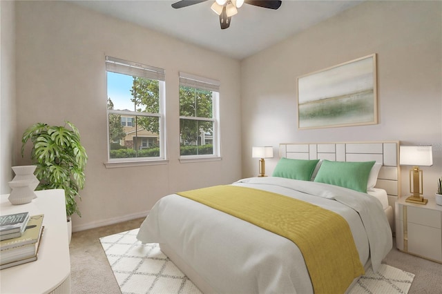 17084 Harbor Oak Pkwy, Winter Garden, FL 34787 - bedroom with carpet floors, baseboards, and a ceiling fan