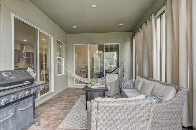 17084 Harbor Oak Pkwy, Winter Garden, FL 34787 - sunroom / solarium with a textured wall